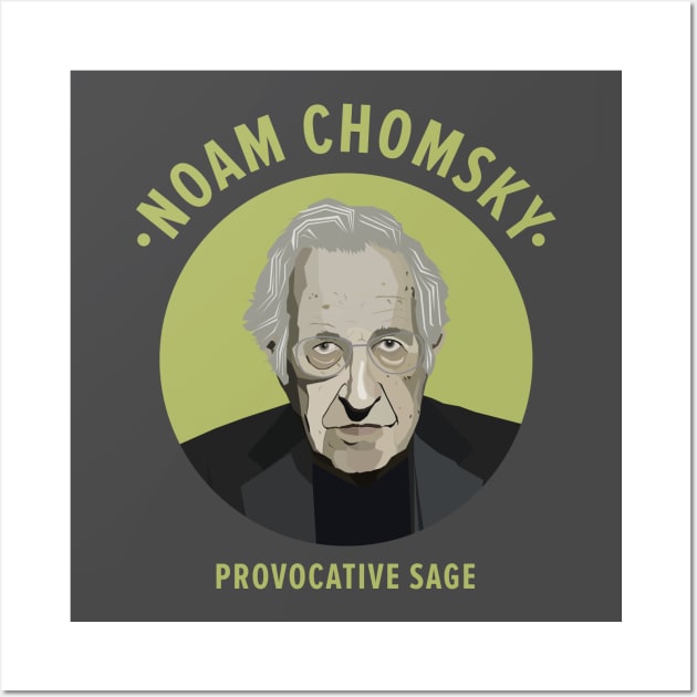 Unraveling Truth: The Intellectual Legacy of Noam Chomsky Wall Art by Boogosh